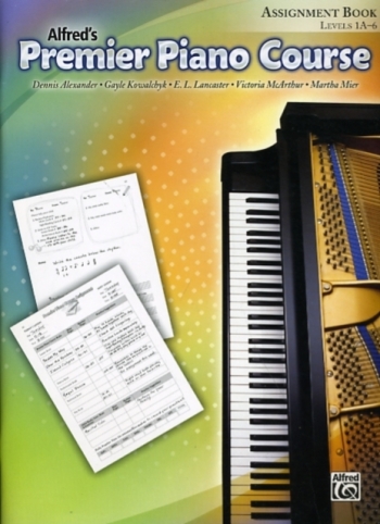 Alfred Premier Piano Course 1a 6 Lesson Assignment Book